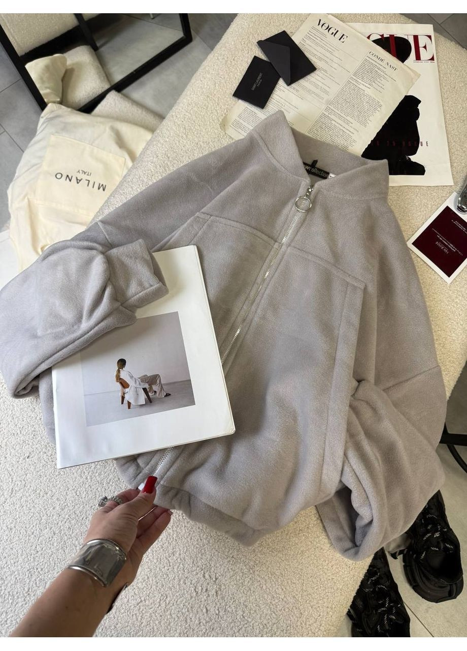 Бомбер 313 двухсторонний флис Полар в стиле оверсайз Україна (370691515)