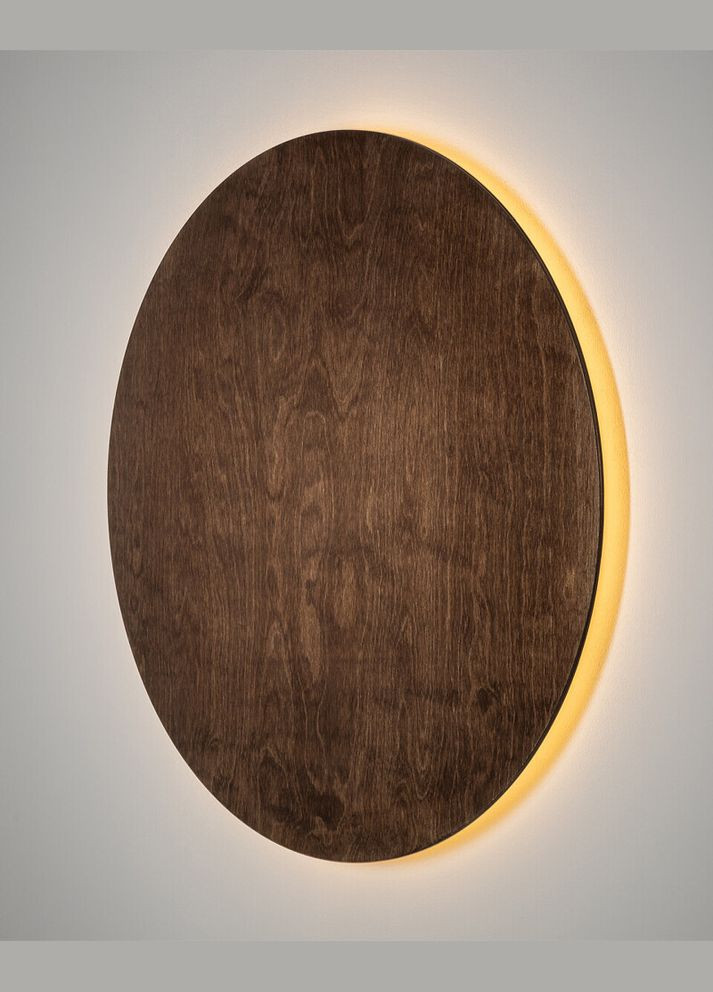 Бра, настінний світильник 11292 Ring Timber Led XL 1x16W 3000K 290Lm IP20 Brown (11292) Nowodvorski (318524664)