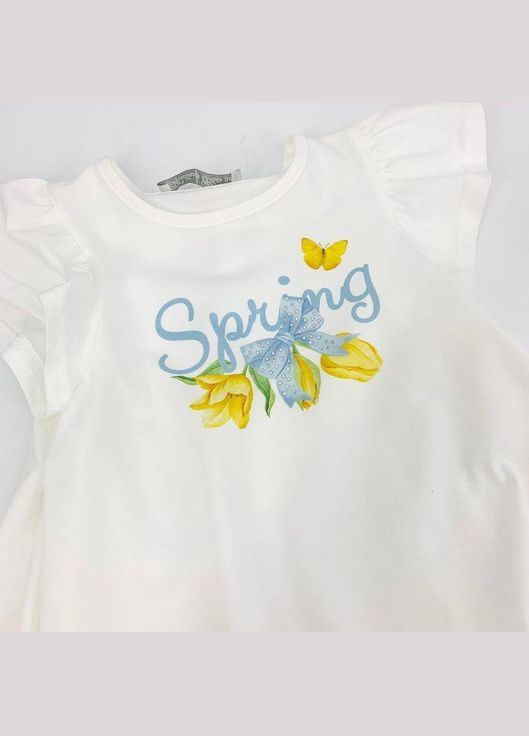 Голубой летний костюм, ст. 510/336, springtulips, 98 см, 3 года Balloon chic