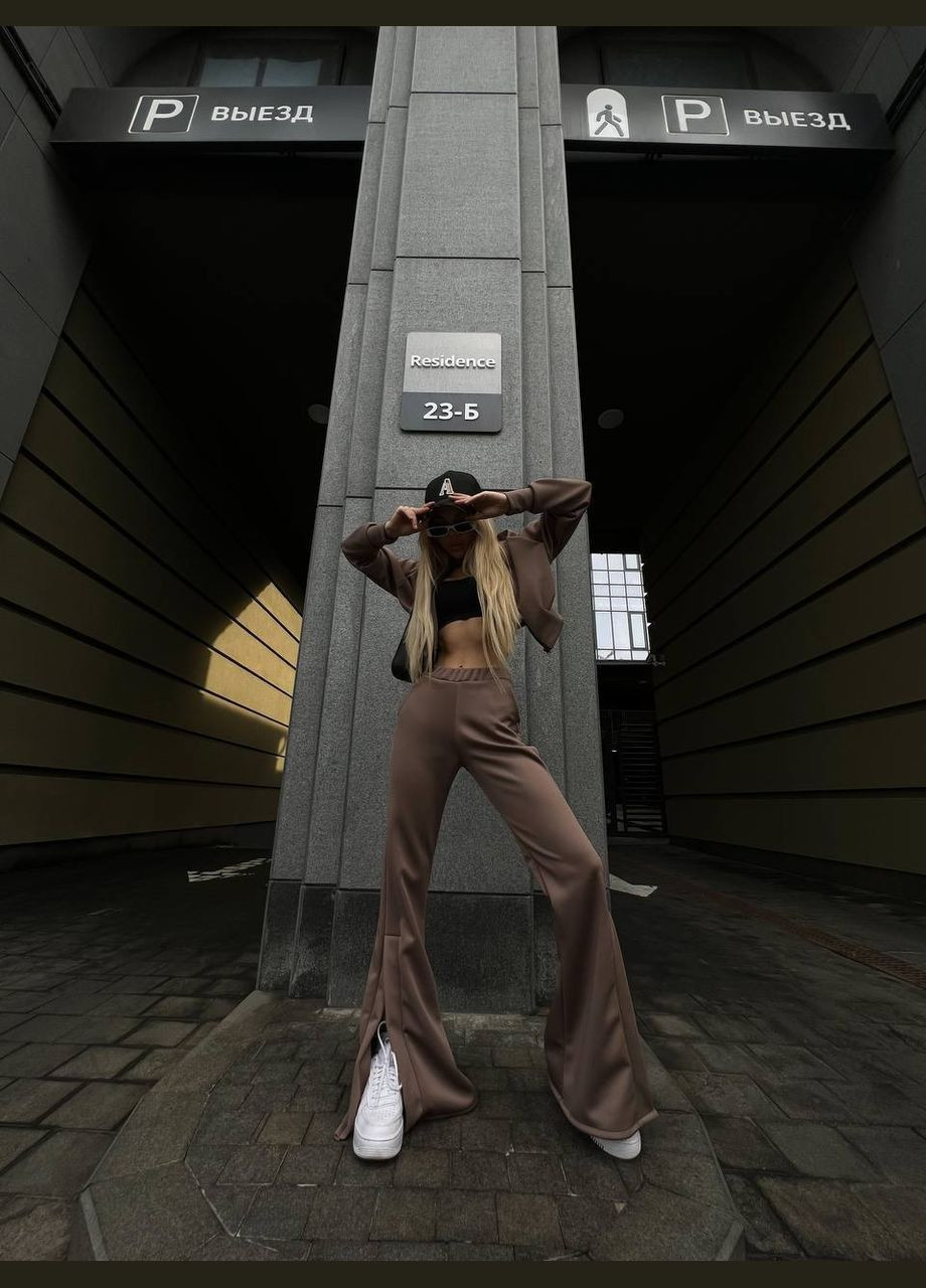 Удобный повседневный костюм с трендовыми брюками. Vakko (322181661)