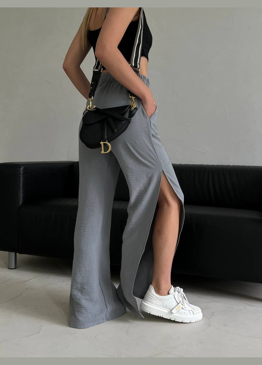 Жіночі штани з розрізом з боків Україна (332007506)