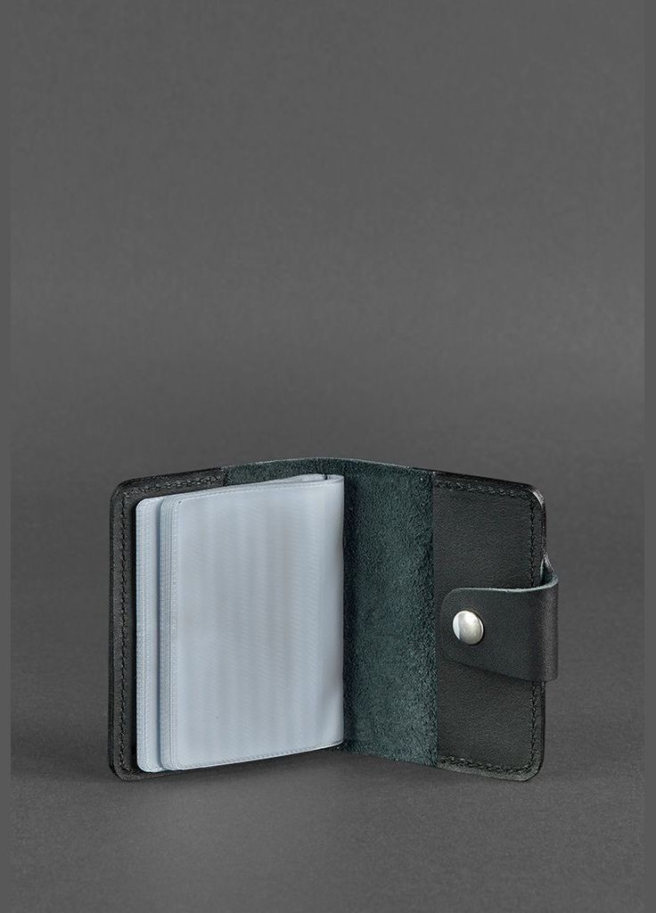 Шкіряний кард-кейс 7.1 (Книжечка) чорний (A-026468) BlankNote (328444662)