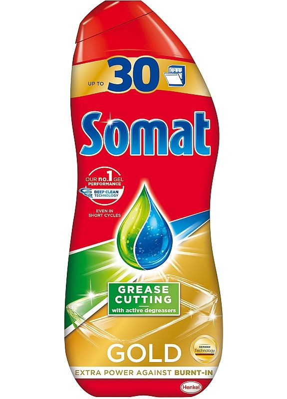 Гель для миття посуду в посудомийній машині "Антижир" Gold 540ml (2-641901) Somat (369794331)
