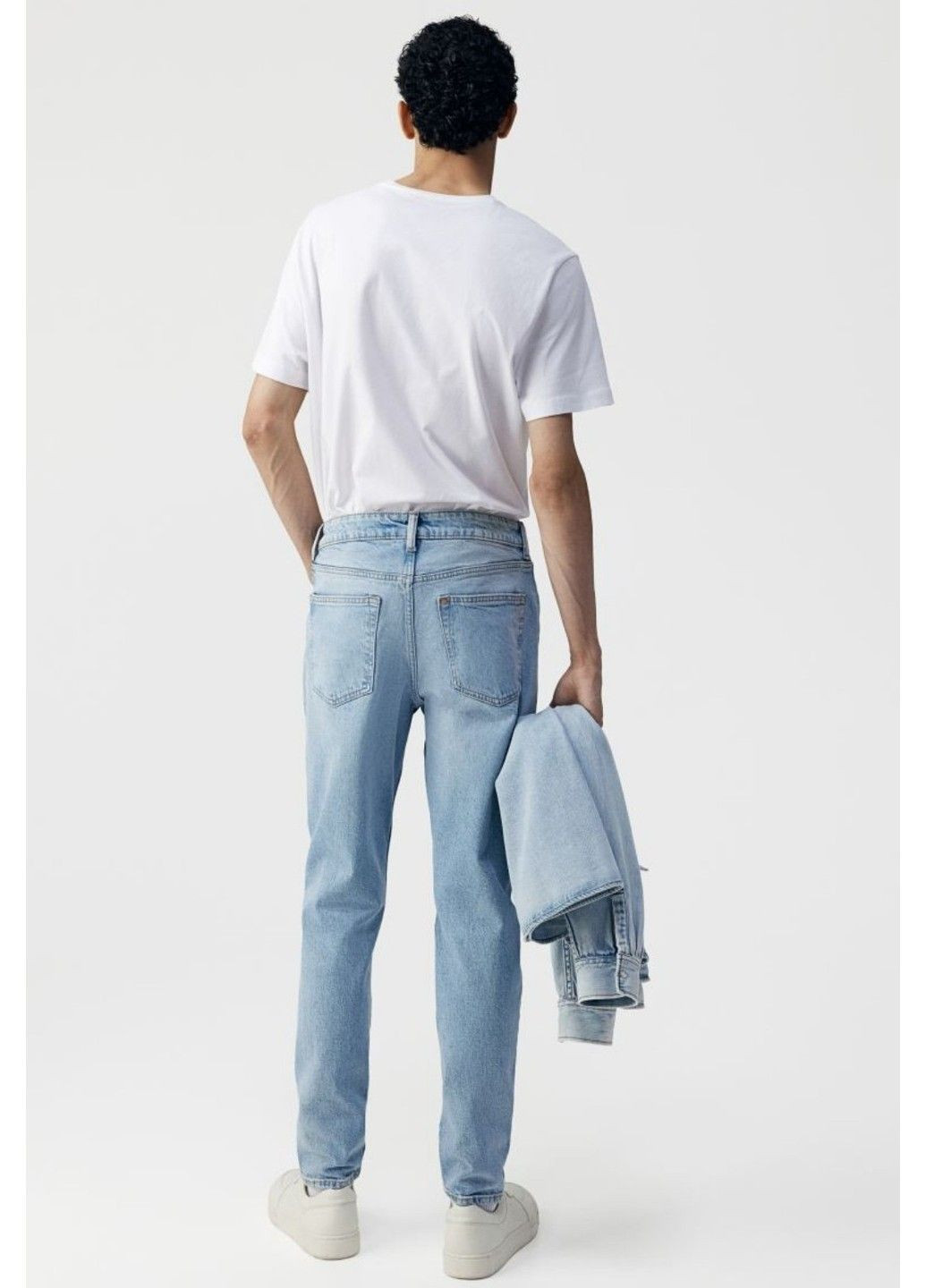 Светло-синие повседневный демисезонные брюки H&M