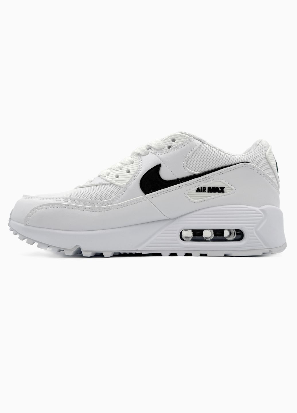 Кросівки жіночі і чоловічі Nike Air Max 90 white | Найк Аір Макс 90 білі No Brand білі демісезони (316231457)