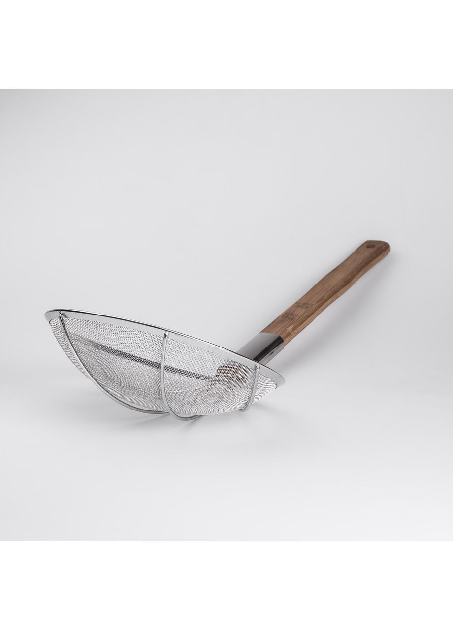 Шумівка "павук" з дерев'яною ручкою Ø 28 см для фритюру та Вок Zhongjing (360455396)