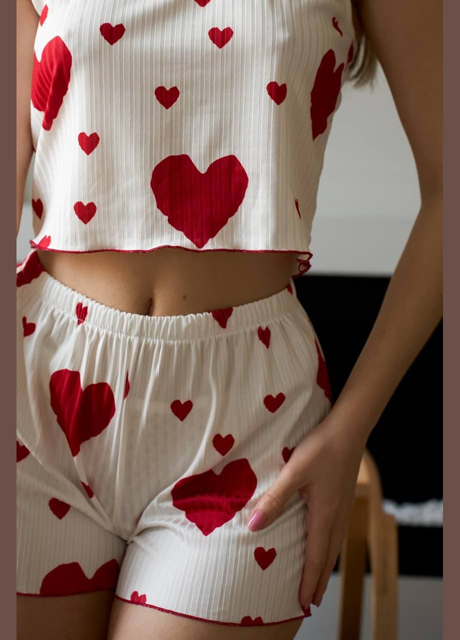 Червона всесезон комфортна жіноча піжама Stylish Touch