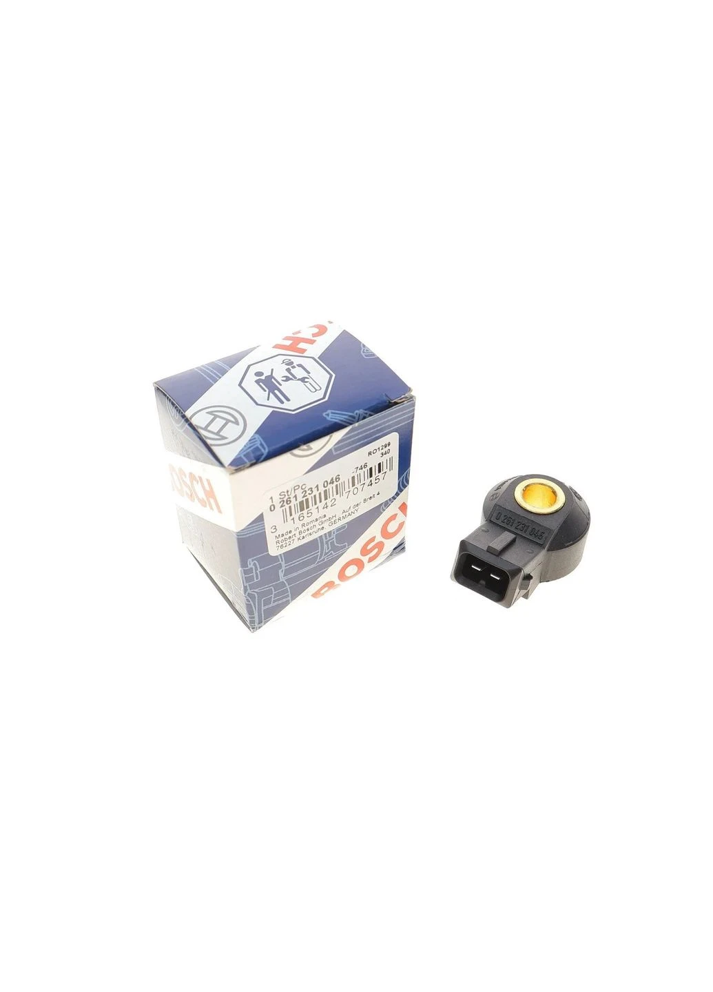 Датчик детонації ГАЗ 3110, ГАЗЕЛЬ дв.406 (вир-во ) 0261231046 Bosch (360497137)