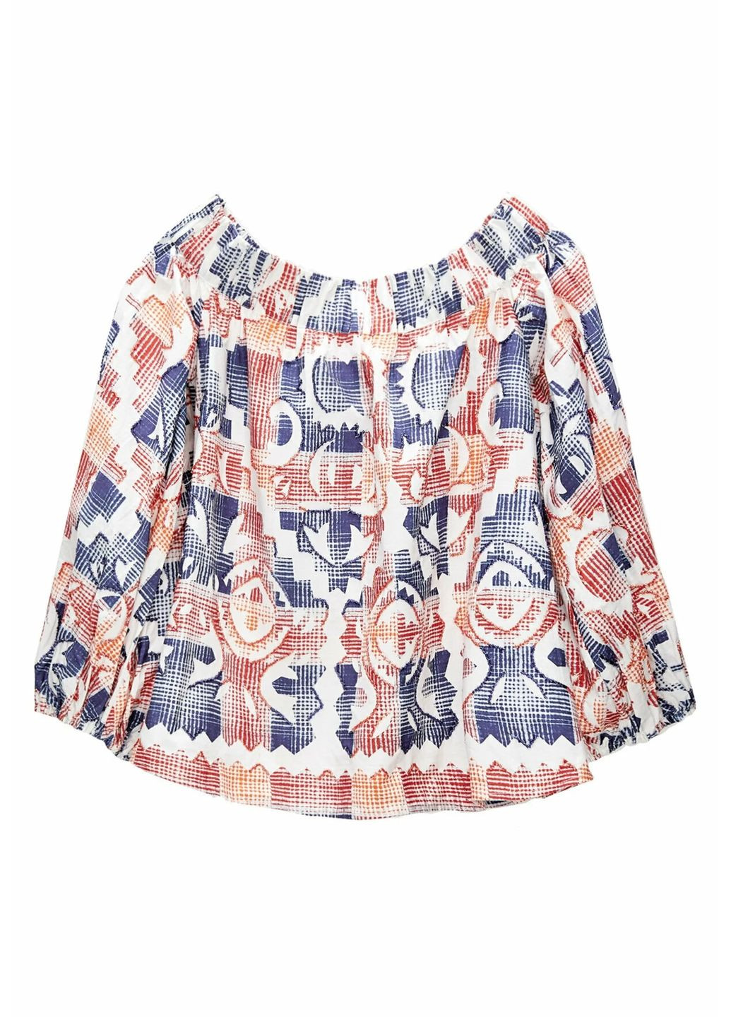 Комбінована блуза з бавовни Uterque