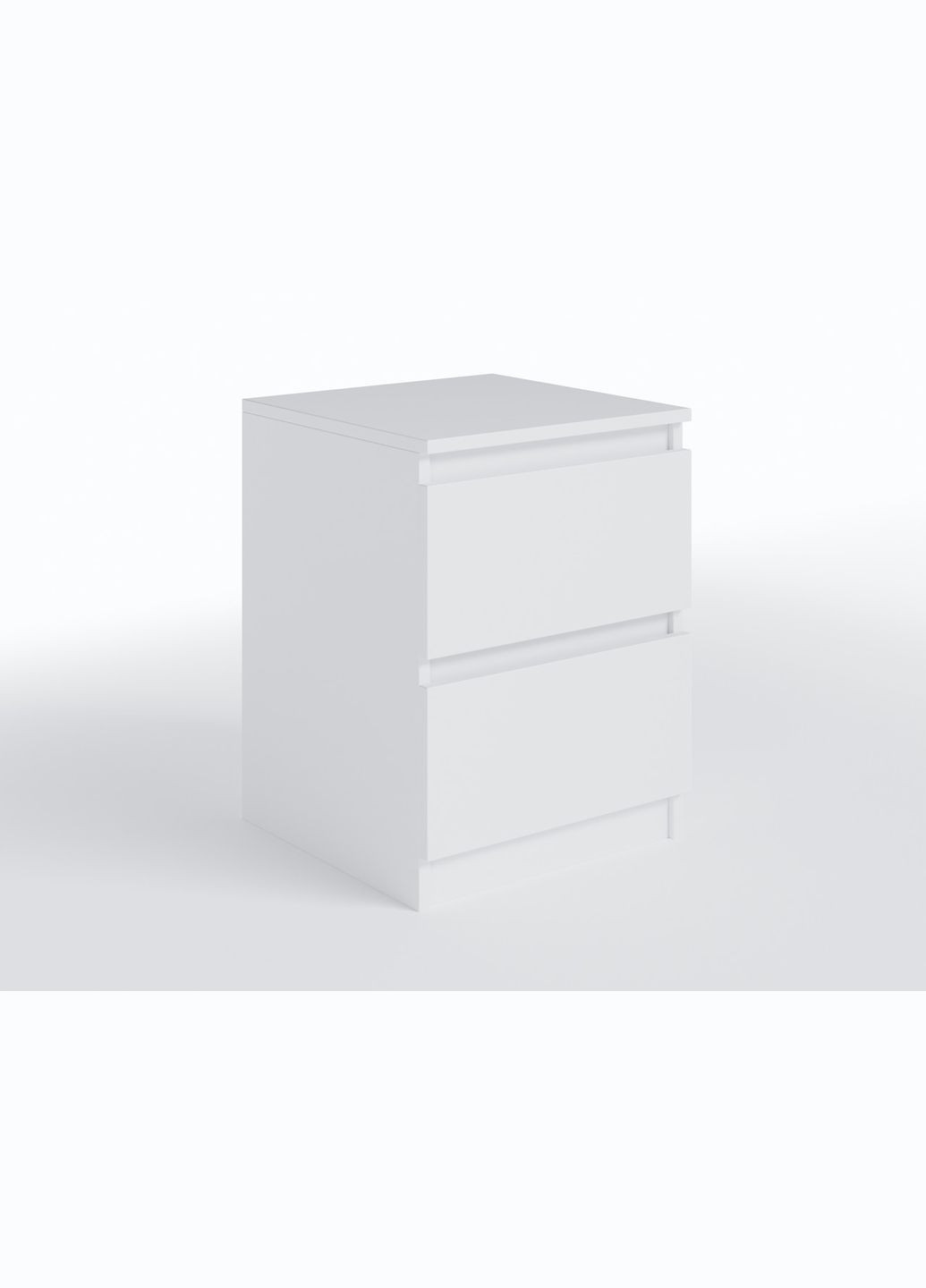 Тумба приліжкова в спальню, з фасадами без ручок Т-225 від Білий MORELI (335424177)