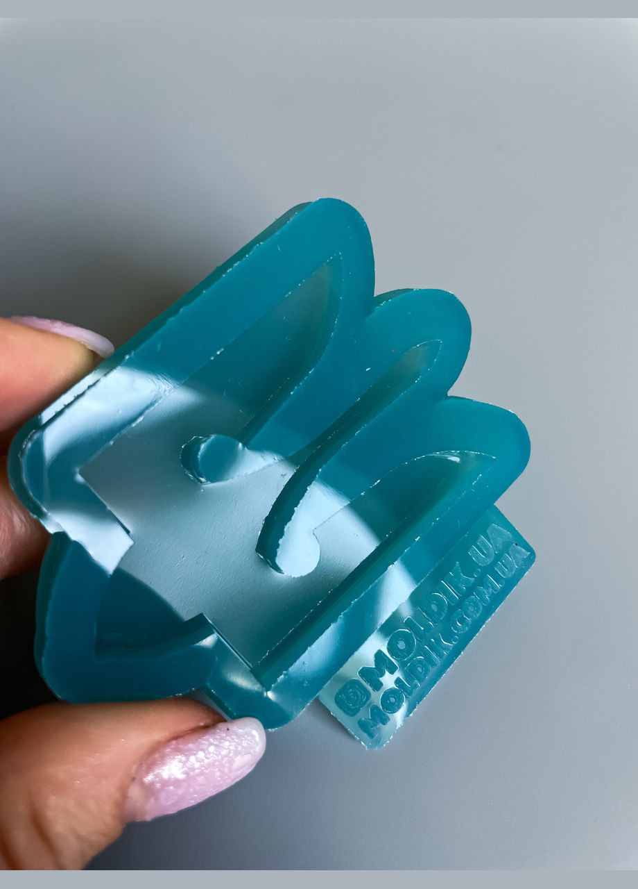 Молд фігурний герб України 64*40*5 мм для брелоків магнітів силіконова форма молд для епоксидної смоли No Brand (370566901)