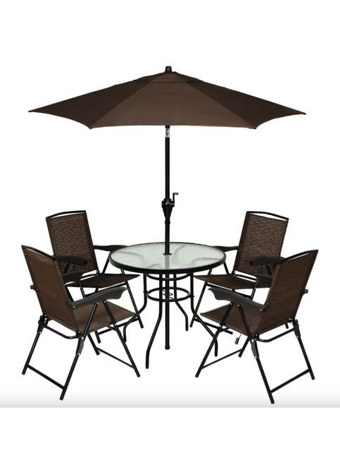 Садовый стол Acapulco с местом для зонта Costway (362028066)