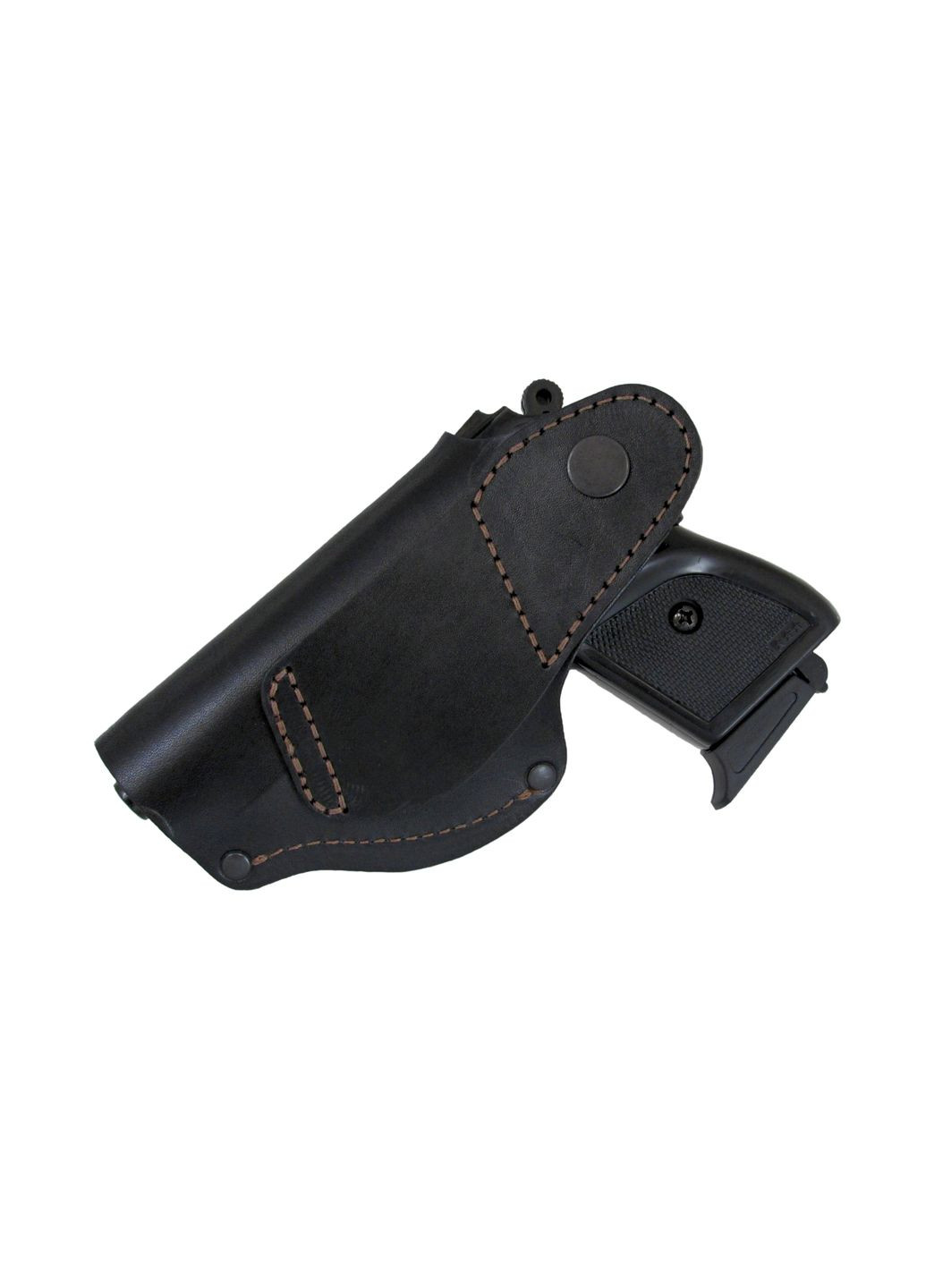 Кобура поясная формованная (кожа, черная) No Brand ПГШ-790 (330775676)