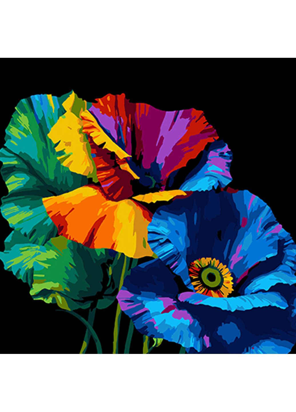 Картина по номерам Радуга маков см для творчества рисования арт набор Strateg (369759356)