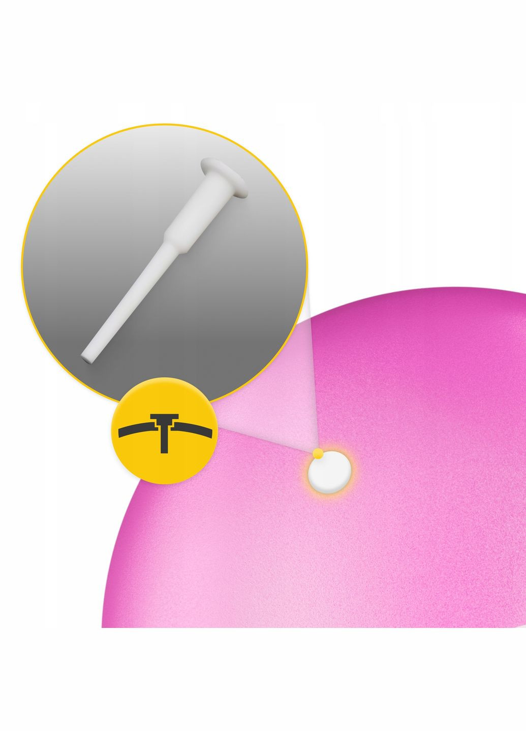 Мяч для пилатеса, йоги, реабилитации 22 см Pink () 4FIZJO P-5907739314482 (345712728)