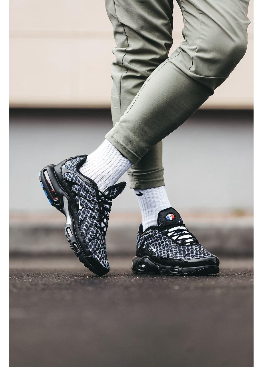 Белые демисезонные кроссовки мужские nike air max plus tn france найк аир макс тн плюс No Brand