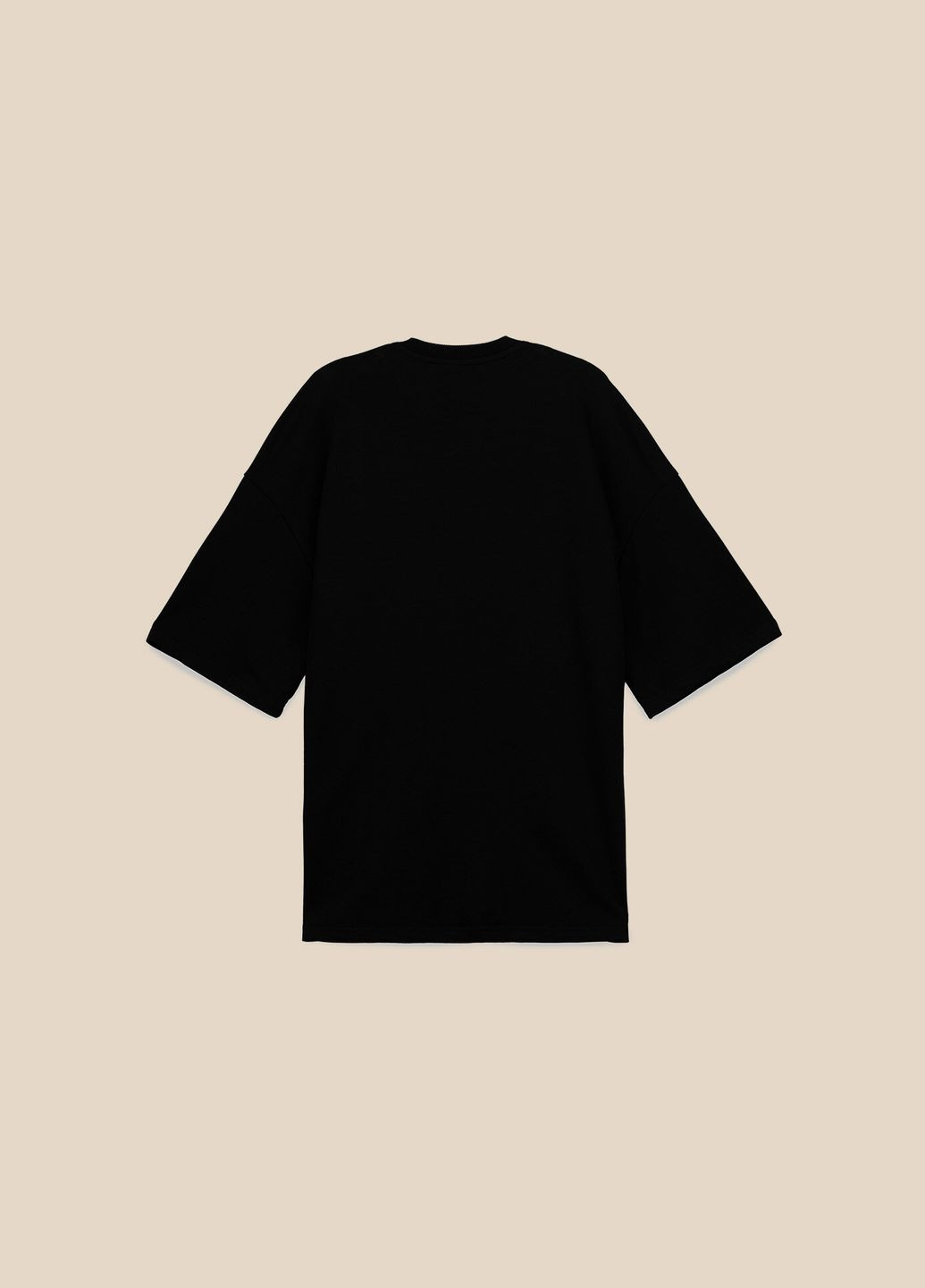 Черная футболка с принтом мужская p-mt02303 черный shop (2000999195334) LAWA