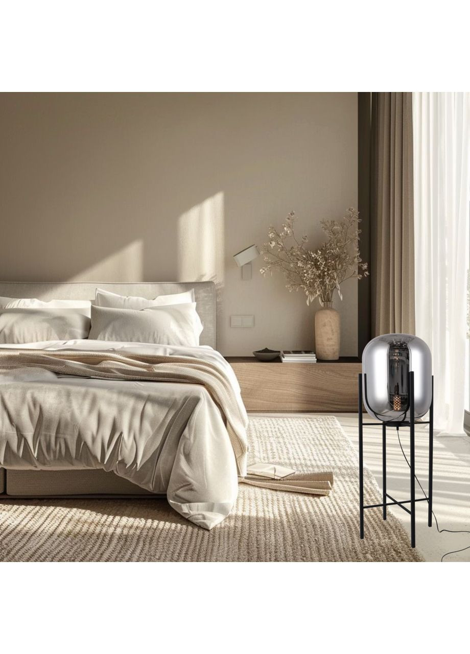 Торшер дизайнерский 103см с графитовым плафоном (909-XLL05F BK+BK) No Brand (370070683)