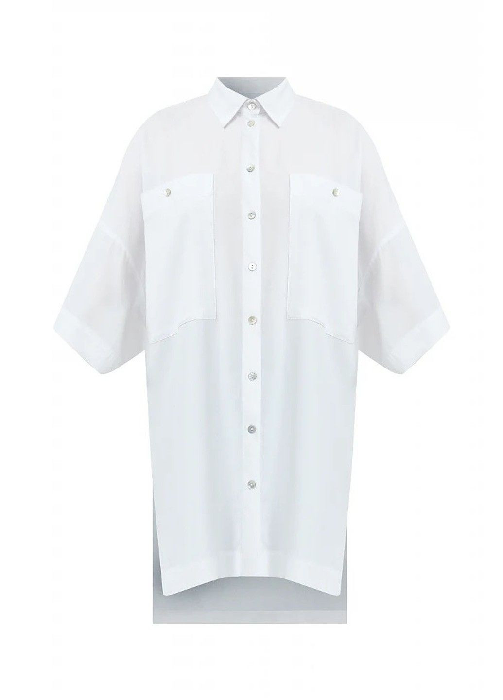 Белая летняя рубашка s21-11076-201 Finn Flare
