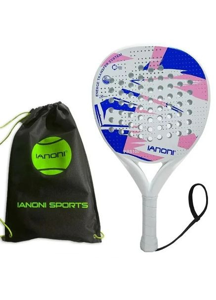 Ракетка женская для падела, падел-тенниса IANONI, поверхность из углеродного волокна, с эффектом памяти EVA No Brand (331738261)