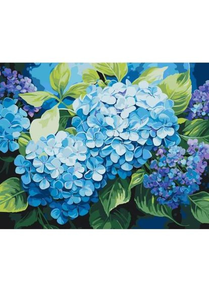 Картина за номерами "Блакитна гортензія" 40*50 см Origami (369785722)