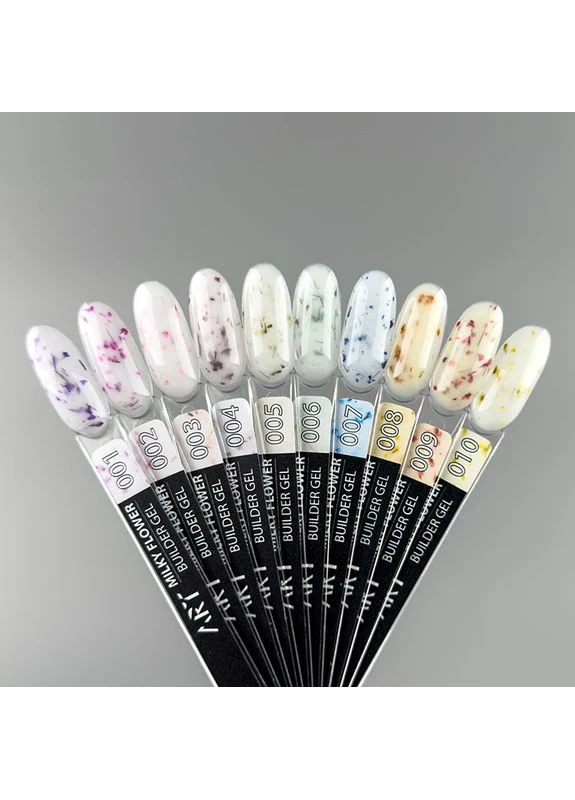 Builder Gel Milky Flower №009, 15 мл Art (396296744)