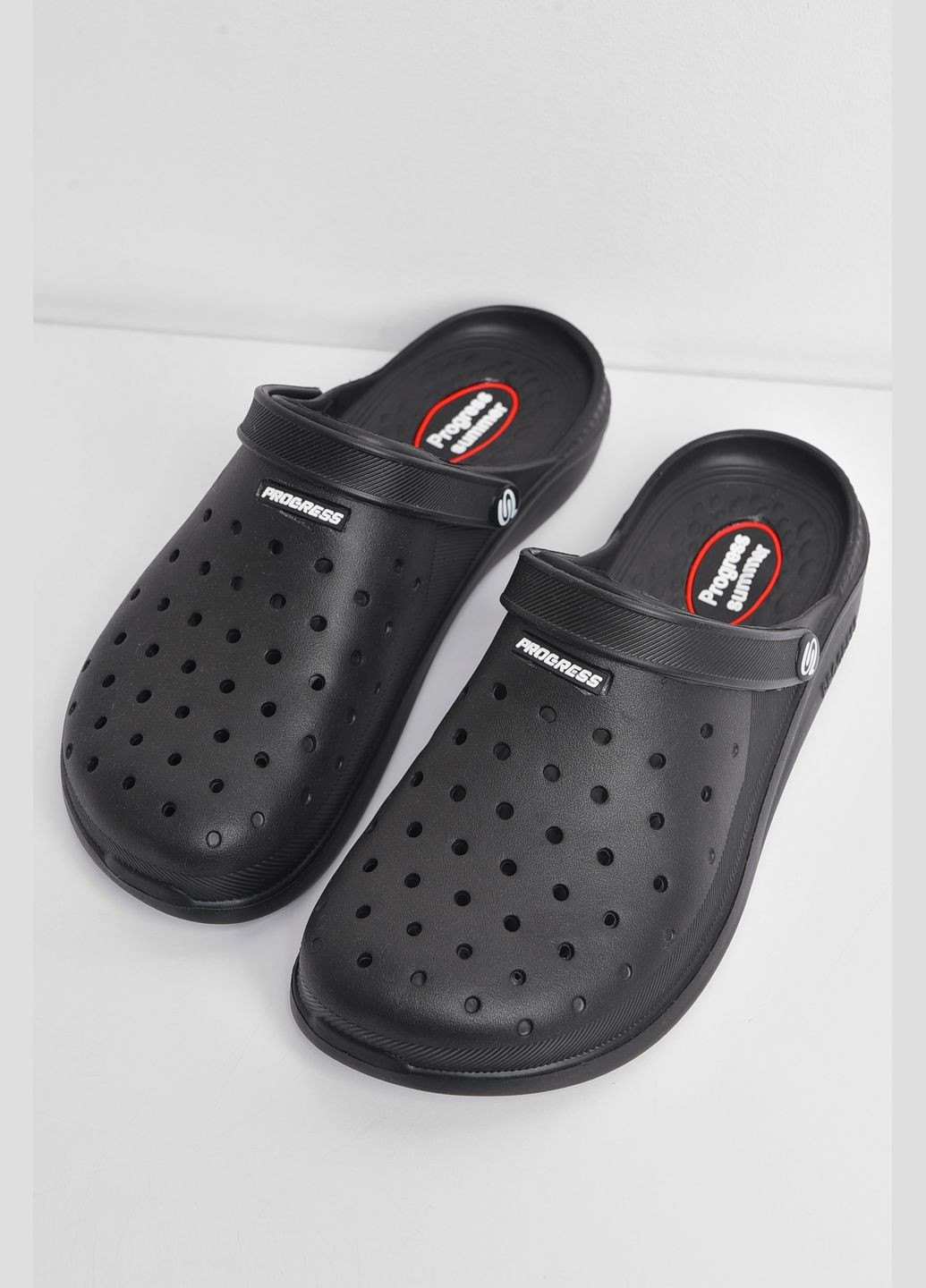 Кроксы мужские черного цвета Let's Shop (299147251)