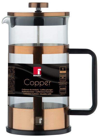 Кофейный френч-пресс Copper 1 л (BG-38327-CP) Bergner (370612410)