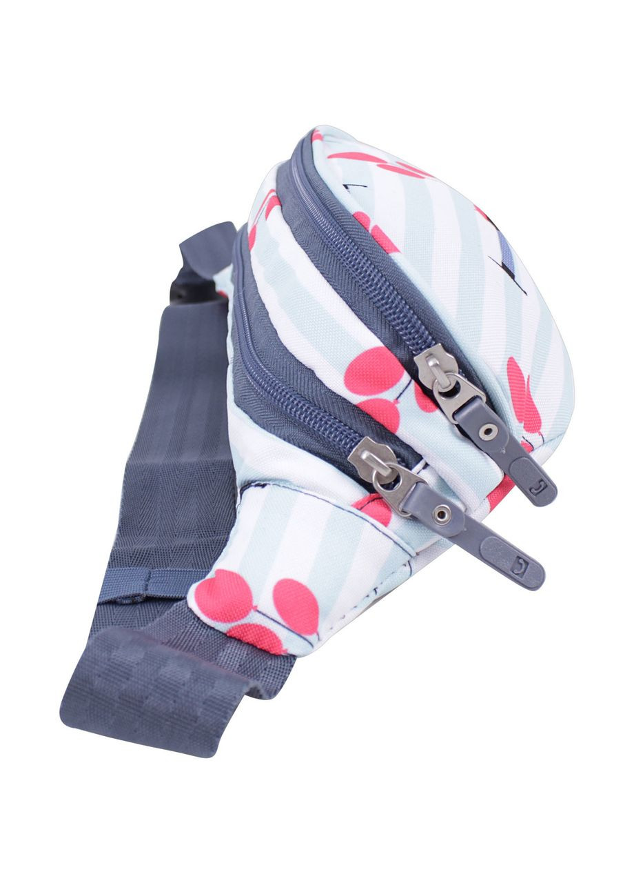 Молодіжна напоясна сумка-бананка "Такса з кульками" жіноча Bella 2 л водонепроникна тканина 821 Bagland (298920825)