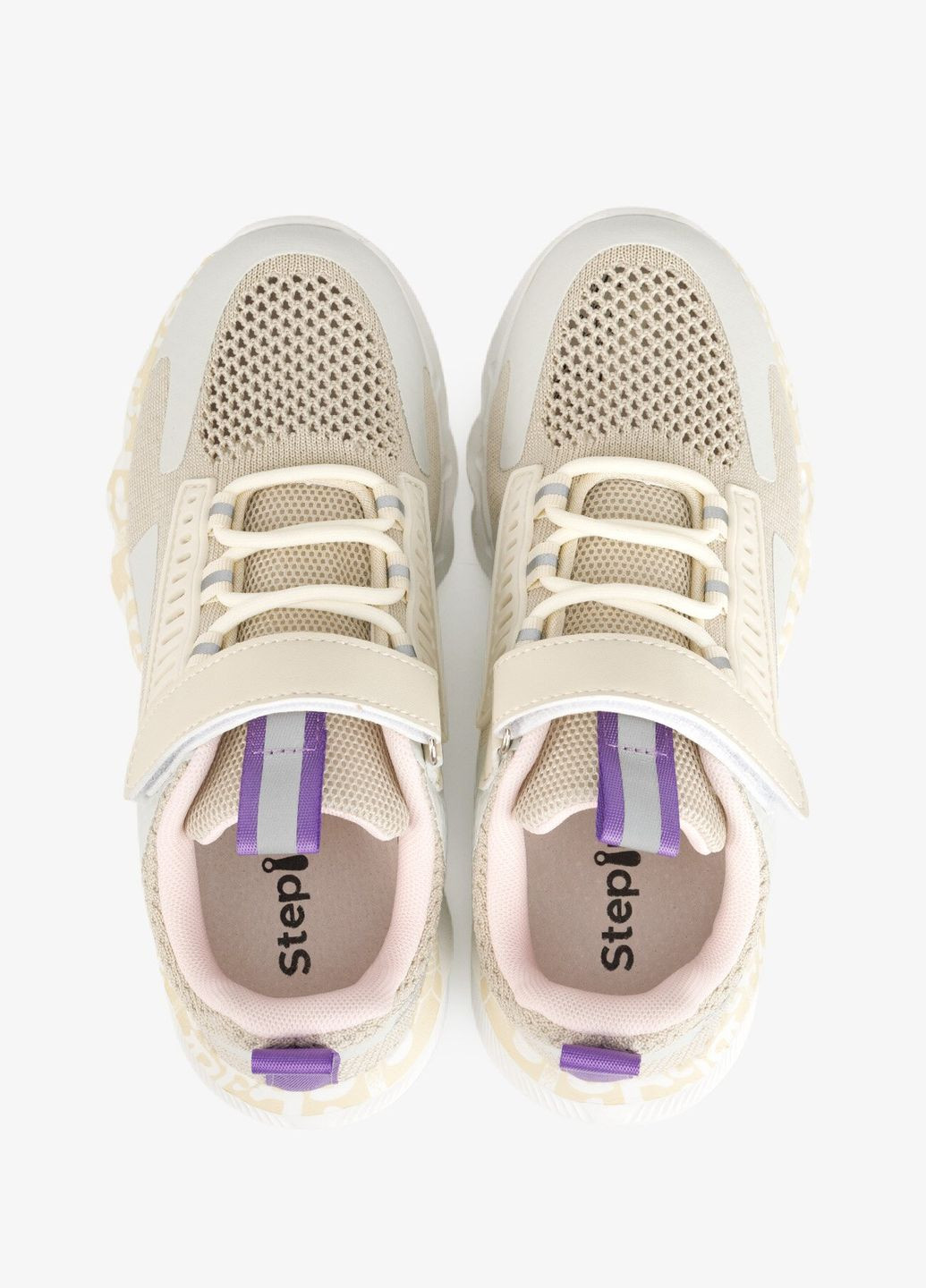 Цветные летние кроссовки для девочки 115a-16 бежево-серый shop (2000991034594) Stepln
