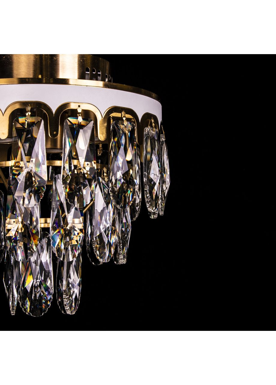 Хрустальная люстра (потолочная) на 3 лампочки E2038/3+1/COOPER No Brand (352229610)