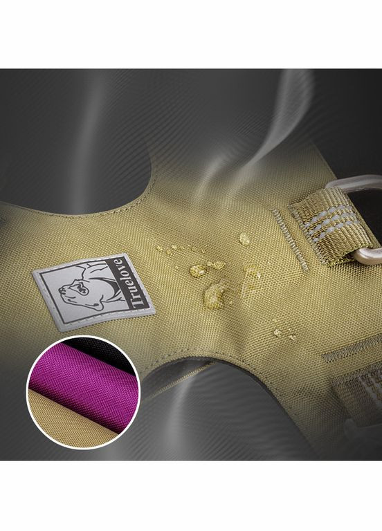 Шлея для собак TLH6282 из водонепроницаемой ткани Cordura, светоотражающая, Хаки M Truelove (308862970)