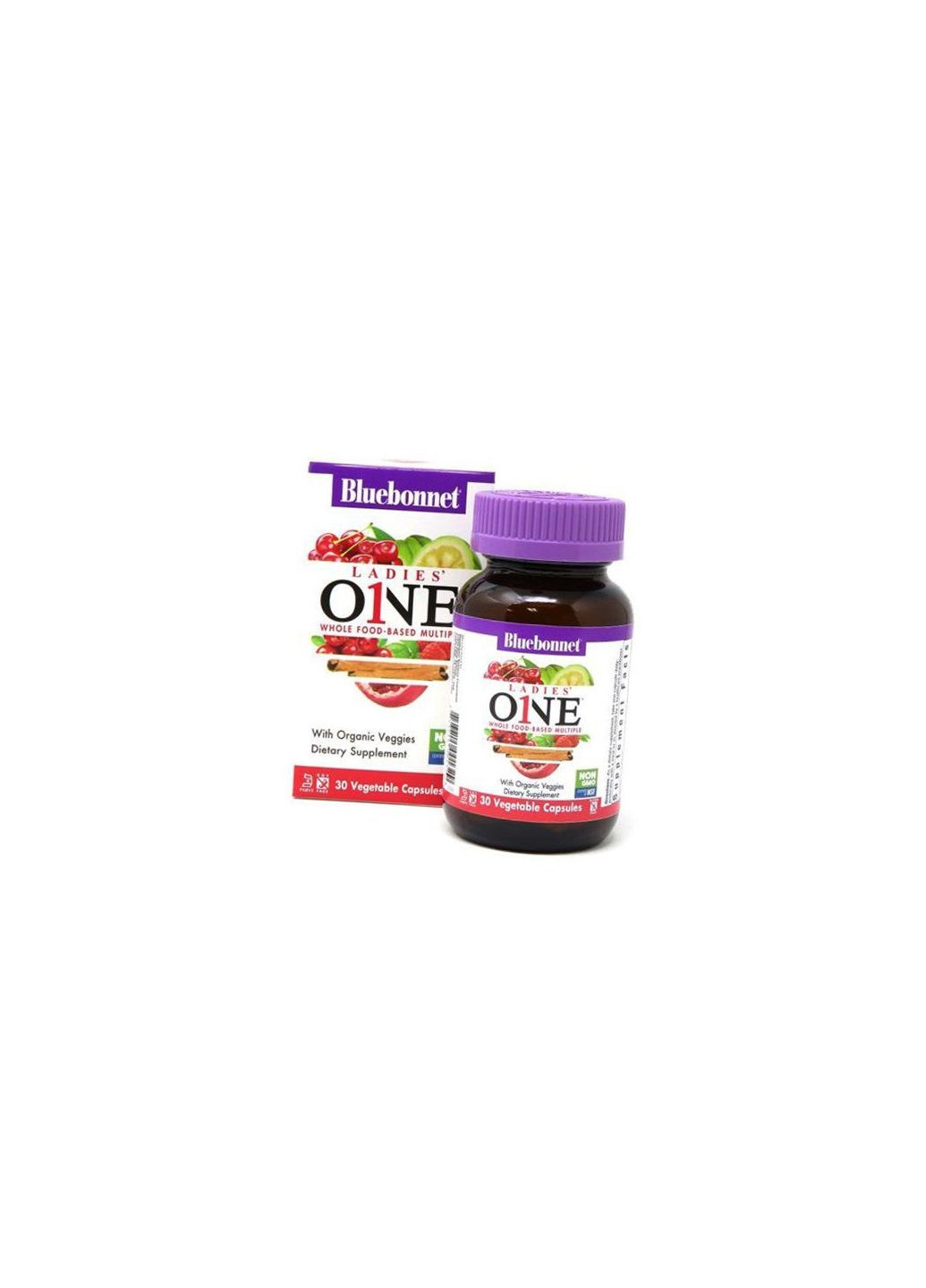 Мультивітаміни для жінок, Ladies One Whole Food-Based Multiple, 30вегкапс (36393098) Bluebonnet Nutrition (293257342)