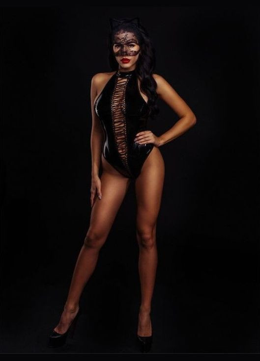 Комбинированный демисезонный эротический костюм кошечки “ненасытная китти”, xs/ D&A