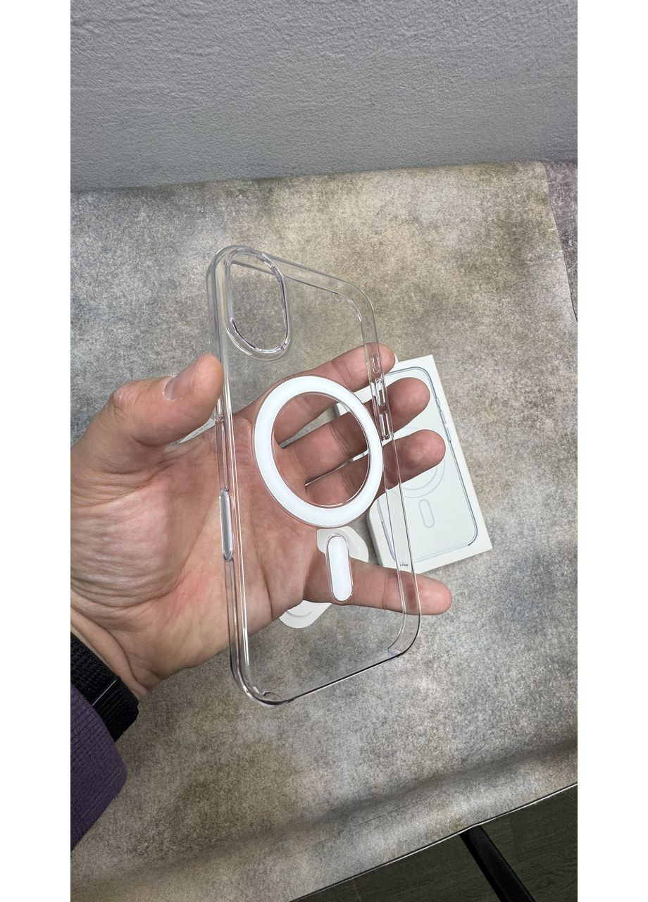 Прозрачный чехол Clear Case MagSafe+Animation для iPhone 17 с кнопкой для Айфон/Анимация No Brand (370269459)