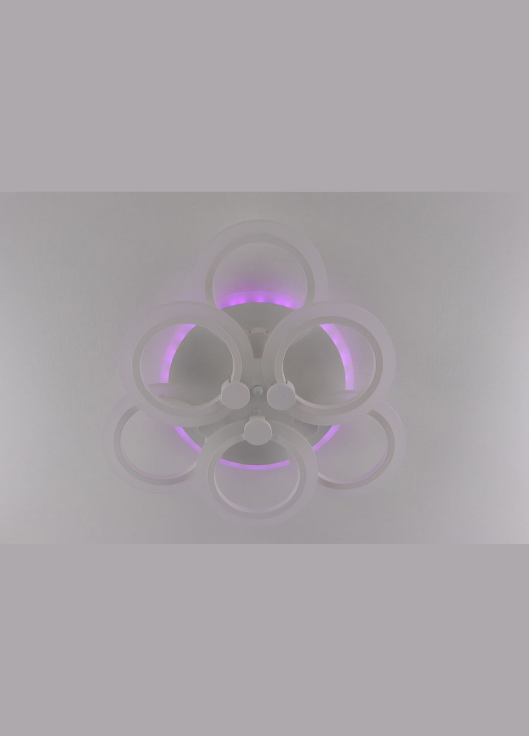 Люстра світлодіодна стельова LED світильник для квартири на стелю лед з пультом 25608 Білий 11х47х47 см. Sunnysky (364758397)