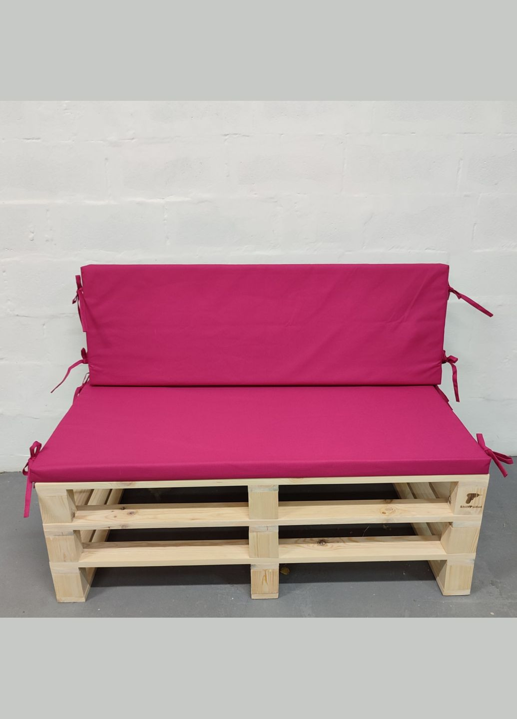 Комплект водовідштовхуючих подушок для палетдивана оксфорд фуксія 120x60x5/120x40x5 eGarden (307288844)