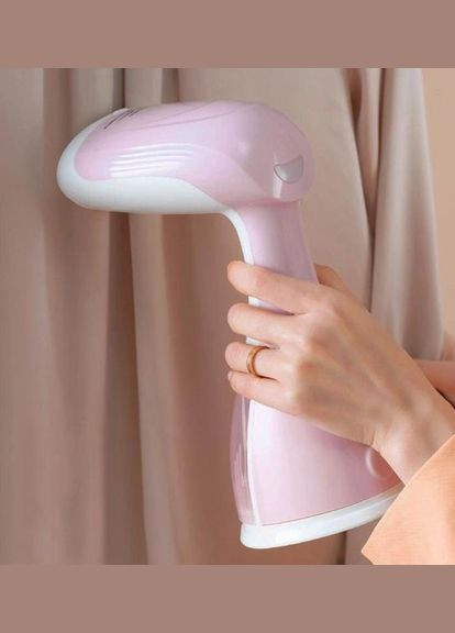 Парова ручна праска щітка R.1214 відпарювач для одягу будинку і штор з насадками Зелений RAF (306447789)