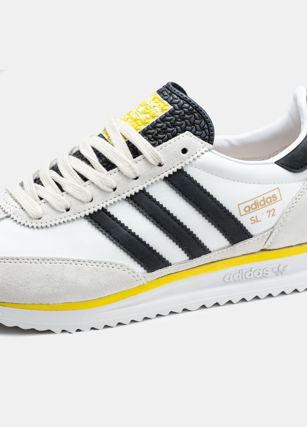 Білі Осінні кросівки чоловічі і жіночі adidas sl 72 white black yellow | адідас сл 72 білі No Brand