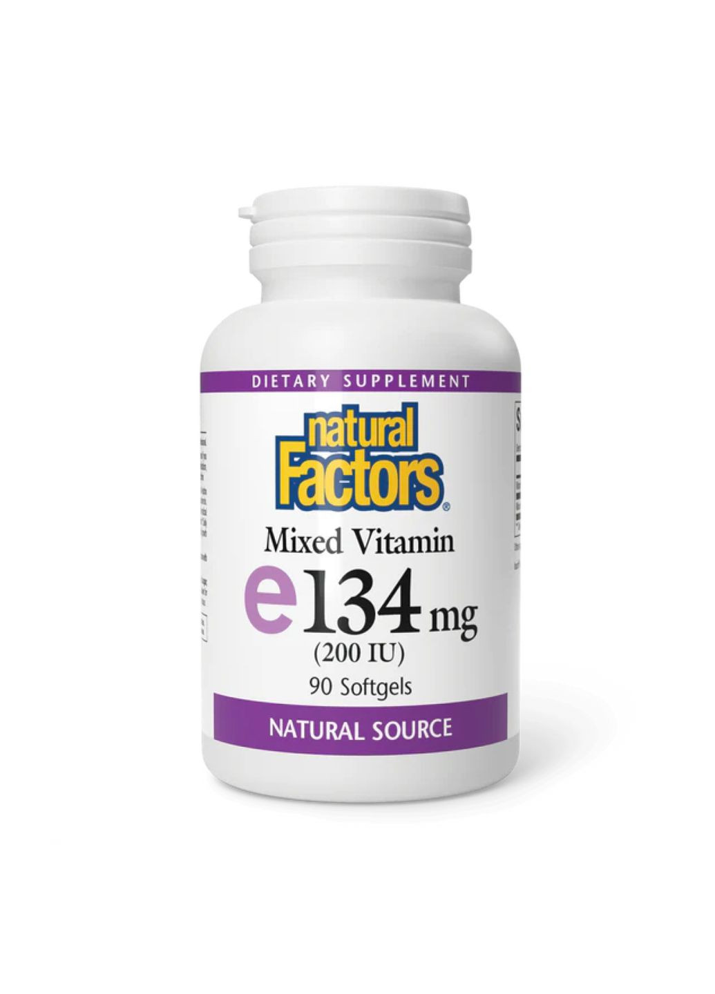 Витамин E 134 мг 90 капсул Mixed антиоксидант для сердца и сосудов добавка для здоровья Natural Factors (368988387)