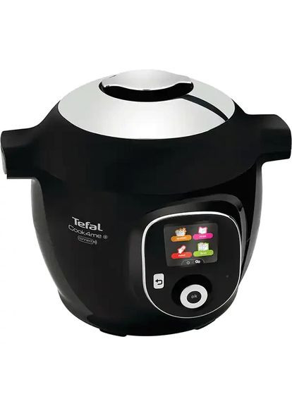 Мультиварка Cook4Me+ Connect CY855830, 6л, 1600Вт, 6 програм, чорно-срібляста Tefal (368904141)