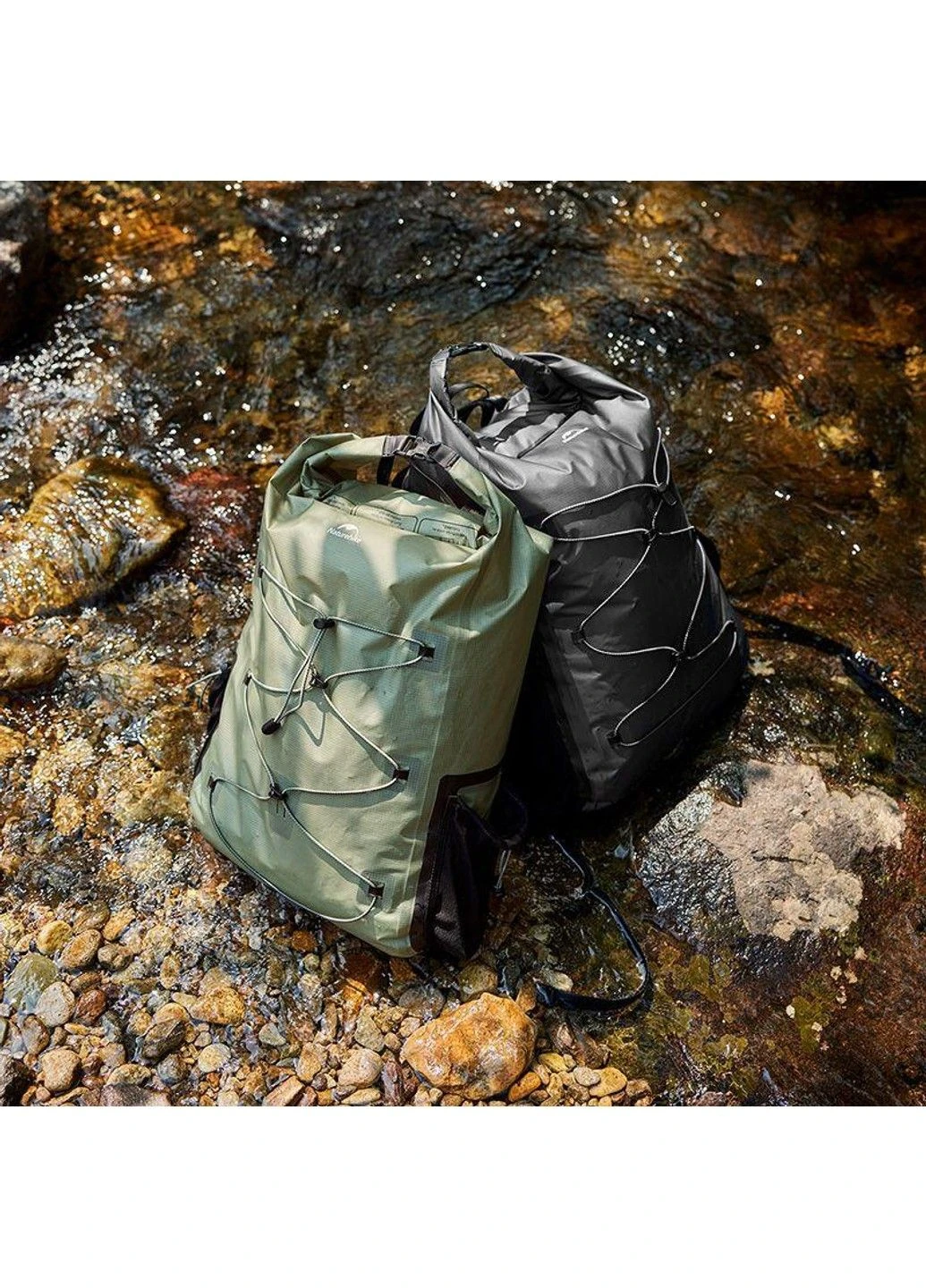 Туристический водонепроницаемый рюкзак Naturehike CNH22BB003 25л (Серый) No Brand (332635154)