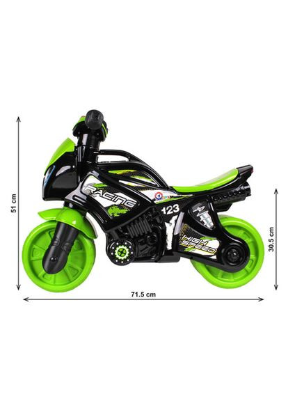 Мотоцикл музичний чорно-салатовий (TH6474) ТехноК (364114129)