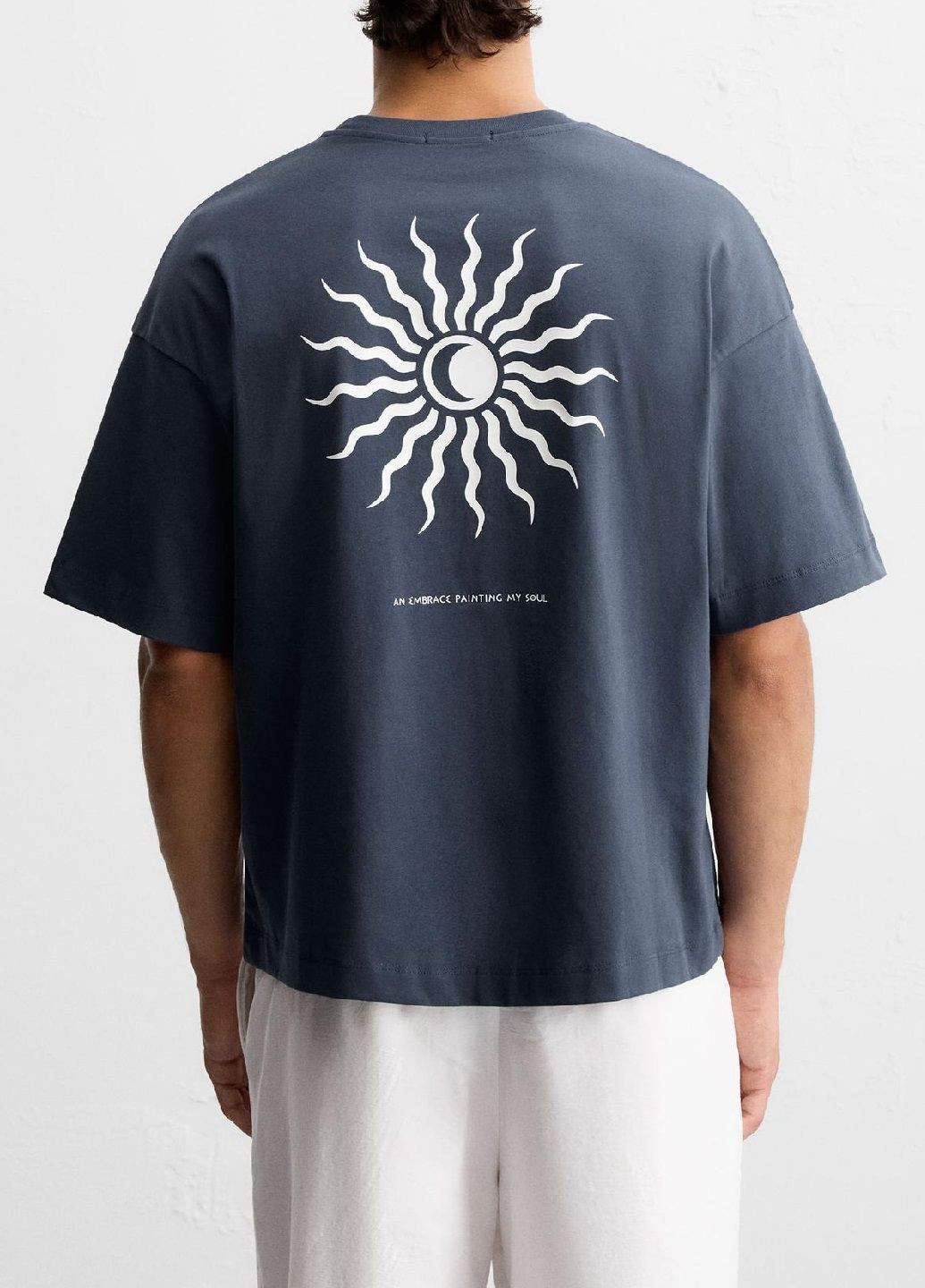 Синяя футболка Zara