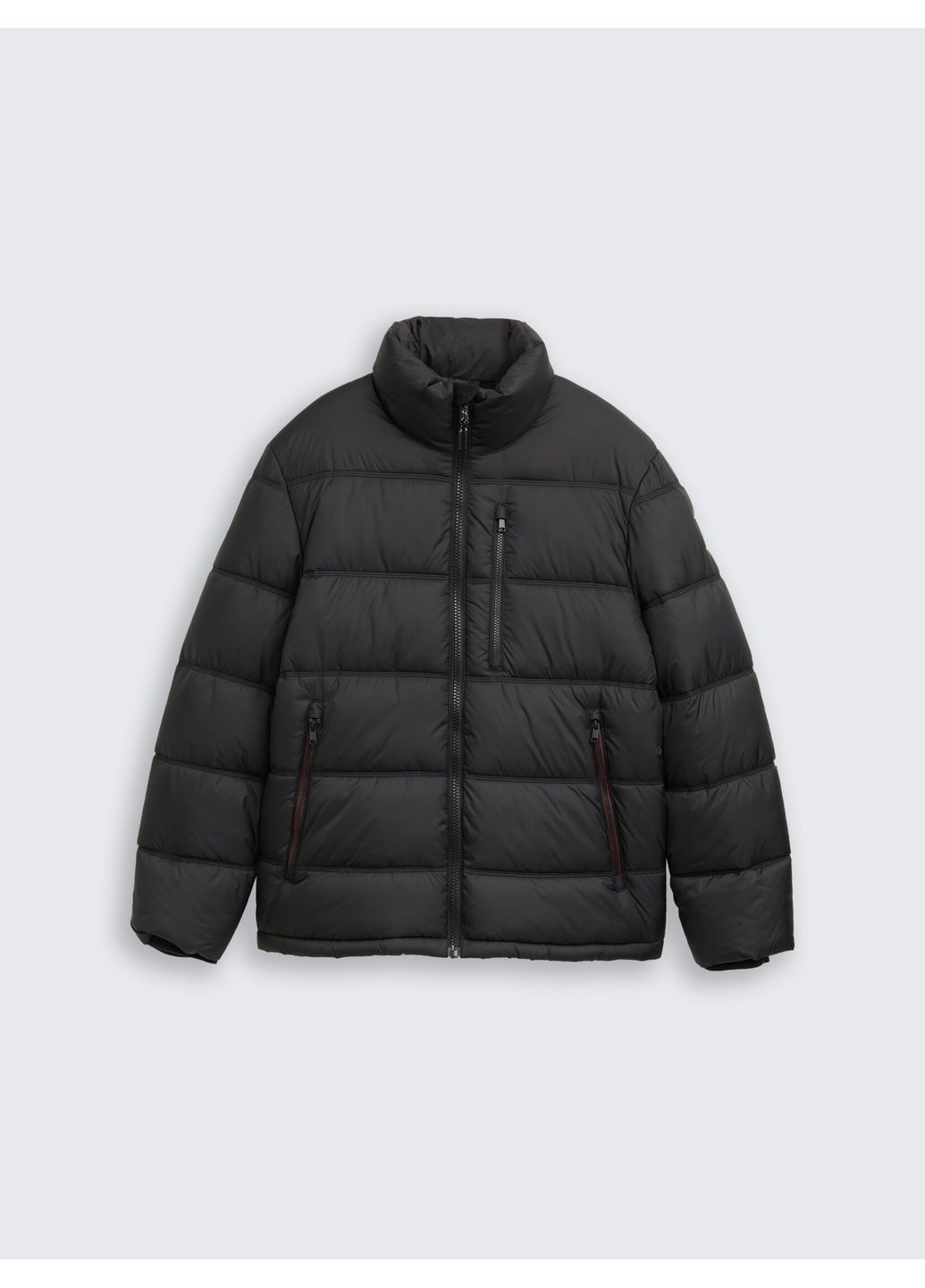 Черная демисезонная куртка Tom Tailor