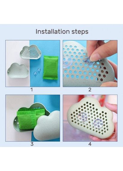 Поглинач запаху для холодильника з деревним вугіллям на присосках 01184 No Brand (368565894)