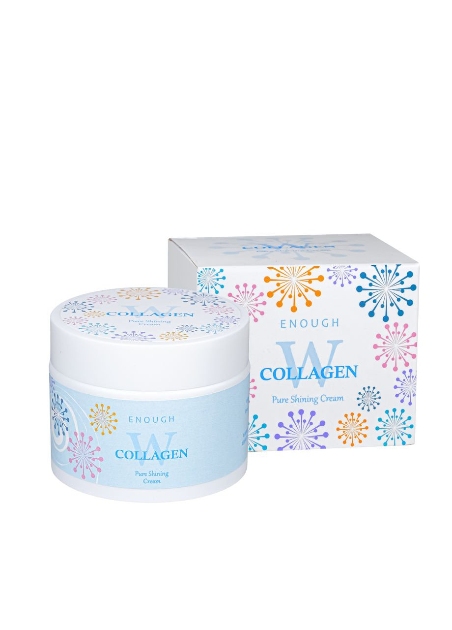ENOUGH Крем для обличчя W Collagen Pure Shining, з колагеном, просвітлювальний, 50 мл — Крем, Південна Корея (351898501)