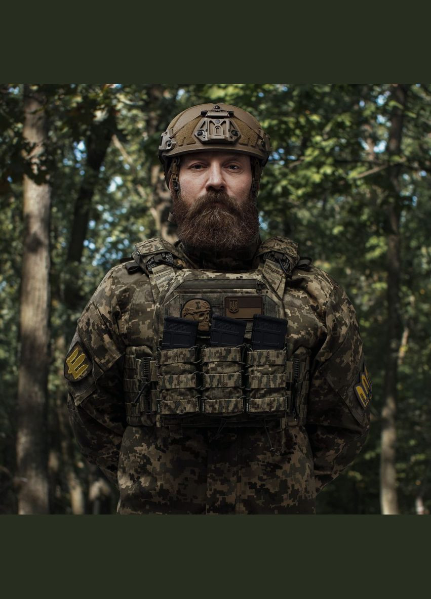 Бронежилет 3 уровня NIJ (PRO). Вес 3.5 кг. Полиэтиленовые плиты PGD-LW+ SAPI 1.5 кг. Пиксель (мм-14) Ukrarmor (333721887)