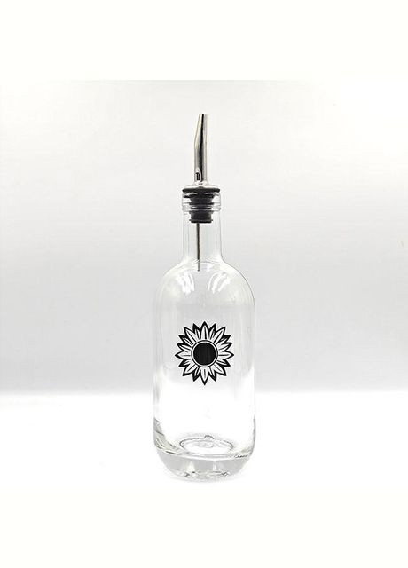 Набір пляшок для олії та оцту з дерев'яною підставкою 2 шт. 500 мл (мал.) No Brand (298794635)