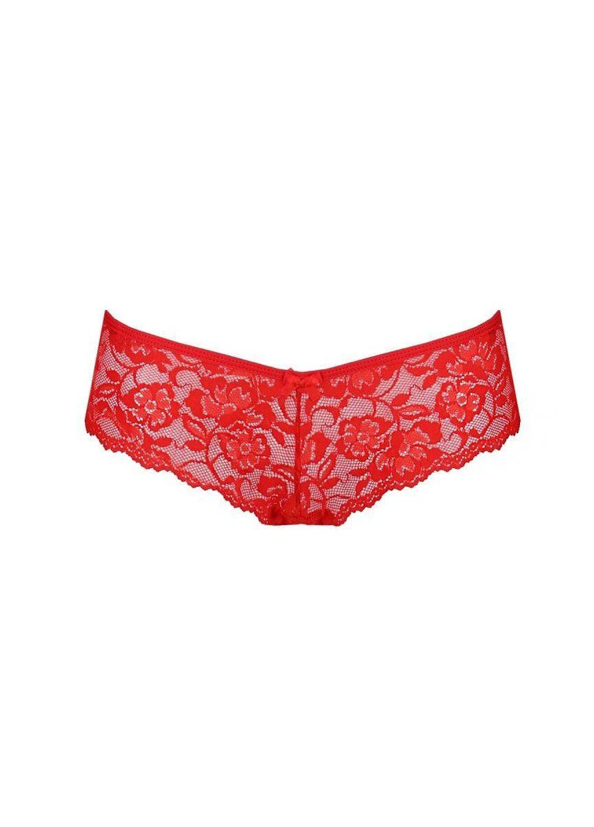 Трусики-бразиліана з кольорового мережива Raja Thong red L/XL - Passion (303887819)